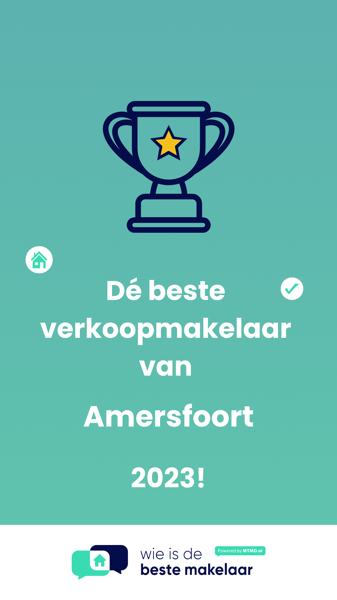 Wij zijn verkozen tot de beste verkoopmakelaar van Amersfoort